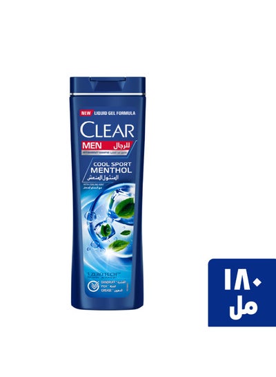 Buy CLEAR Men's Anti Dandruff Shampoo 2 In 1 Cool Sport Menthol 180ml in Egypt