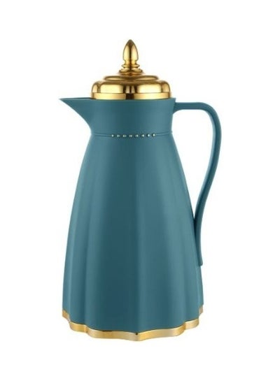 Buy Royalford 1 Litre Glass Vacuum Flask Assorted Color 15.7X15.7X29.7Cm Multicolour in Saudi Arabia
