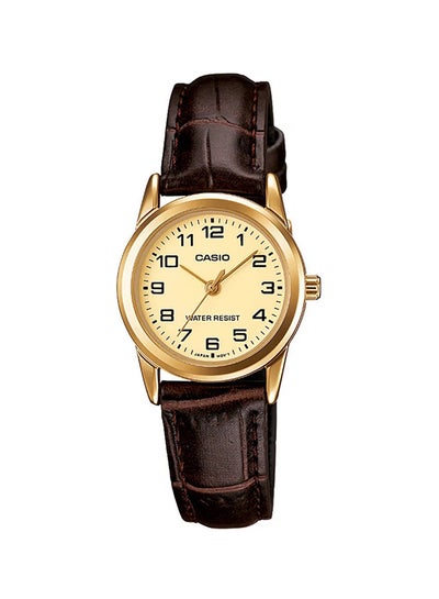 Buy Women's Enticer Water Resistant Analog Watch LTP-V001GL-9BUDF - 25 mm - Brown in Egypt