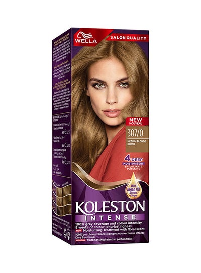 Buy Koleston Intense Hair Color 307/0 Medium Blonde in UAE