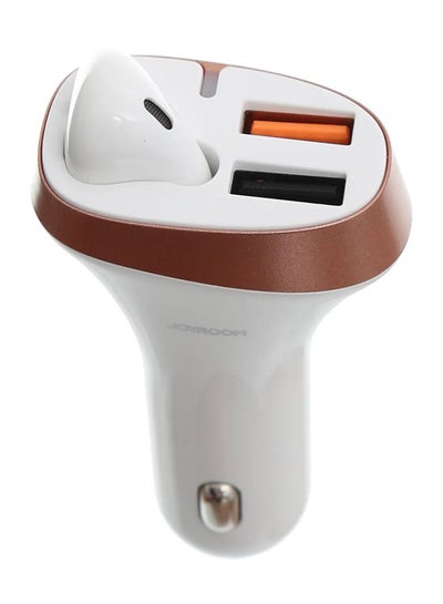 Buy Car Cherger Wireless Earphone White in Egypt