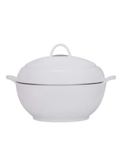 Buy Omega Gold Insulated Casserole, Firm Twist Lock, RF11154 | Strong Handles | 5000ml Double Wall Insulated Serving Pot, Chapati Storage Box, Roti Serving Pot, Chapati Dabba White in UAE