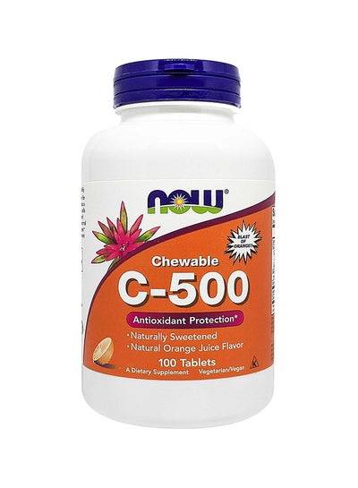 اشتري Now Foods Vitamin C-500 with Rose Hip 100 Tablets في الامارات