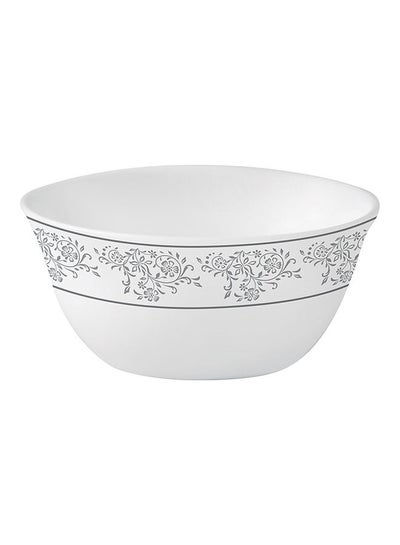 اشتري Royalford Velvett Collection 4" Area Grey Salad bowl- RF11749 Premium-Quality Opalware, Light-Weight and Food-Grade Bowl with Elegant Floral Design White 4inch في الامارات