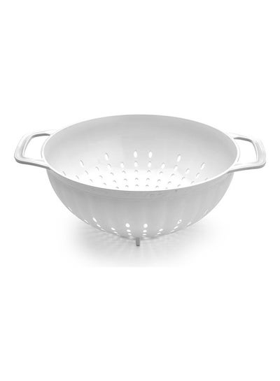 Buy Royalford Multifunctional Strainer with Handle- RF11303 Multi-Purpose PP Plastic Colander Perfect for Washing Rice, Fruits, Vegetable WHITE in UAE