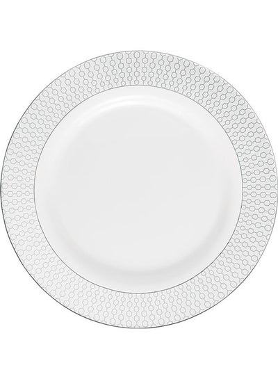 اشتري Royalford Velvett Collection 8" Stella White Quarter Plate- RF11753 Premium-Quality Opalware, Light-Weight and Food-Grade Plate with Elegant Hexagonal White 8inch في الامارات