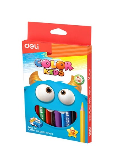 Deli Colour Kids 12 Jumbo Colour Pencils EC00600