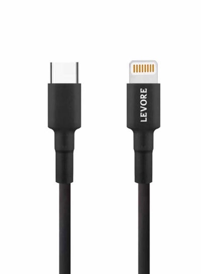 Buy 1M TPE USB C to Ligthning Cable Black in Saudi Arabia