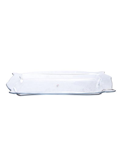 Buy Patisserie Service Plate Clear 34.2x22cm in Egypt