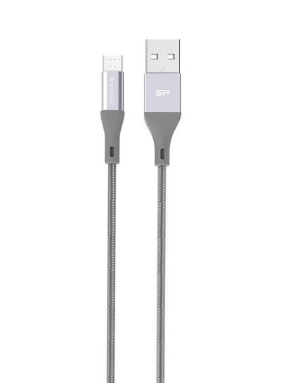 Buy Micro USB Data Sync And Charging Cable Grey in Egypt