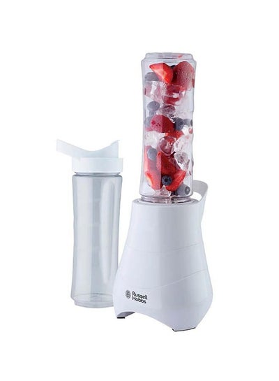 Buy Portable Mix And Go Personal Blender Smoothie Maker, Ice Crushing Function, 2 X 600 ML BPA-Free Bottles, Pressure Activated Auto Start, Non-Slip Feet, Dishwasher Safe 600 ml 300 W 21350 White in UAE