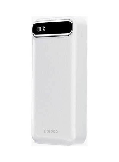 Buy 10000.0 mAh Porodo Powerbank 10000 Mah White in UAE