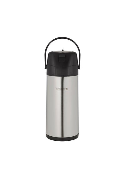 Buy Airpot Flask, Double Wall Vacuum Insulation, 3000ml, RF10531 | Durable Stainless Steel Inner Pot | Portable & Leak-Resistant | Perfect for Camping, Hiking Etc Silver in Saudi Arabia