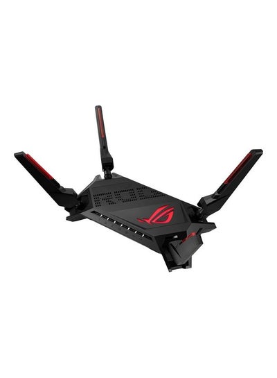 اشتري ROG Rapture WiFi 6 AX Gaming Router (GT-AX6000) - Dual Band 2.5G WAN/LAN Ports, Quad-Core 2.0Ghz CPU, Triple-Level Game Acceleration, AiMesh Compatible, Lifetime Internet Security, Instant Guard Black في السعودية