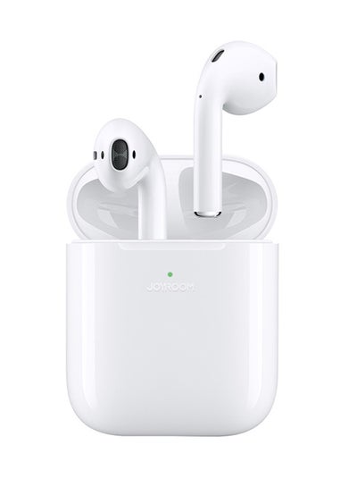 اشتري JR-T03S Bluetooth 5.2 TWS Semi In-Ear Earphones Wireless Earbuds With Power Box And Protective Cover Standard Version White في السعودية