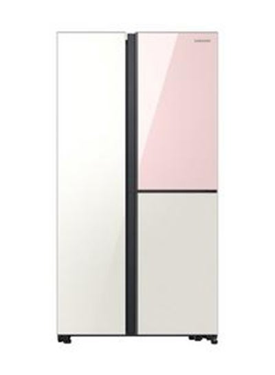 Buy Side By Side Refrigerator 640L RH62A50E16CC Pink/White in Saudi Arabia