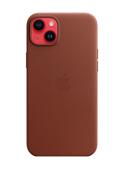 Buy iPhone 14 Plus Leather Case with MagSafe Umber in Saudi Arabia