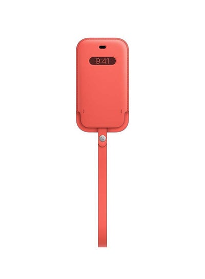 Buy iPhone 12 Mini Leather Sleeve With MagSafe red in UAE