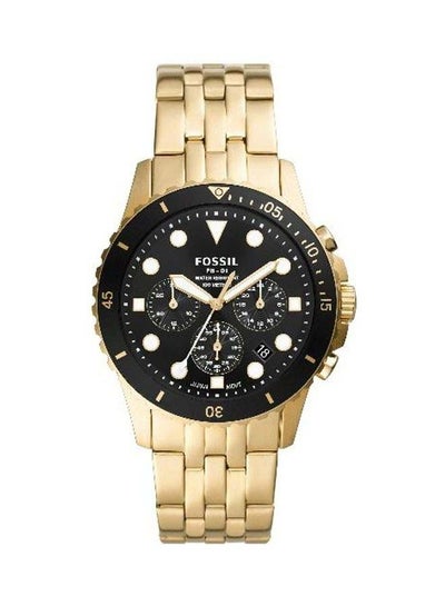 Buy Men's Chronograph Wrist Watch - 42 mm - Gold in Saudi Arabia