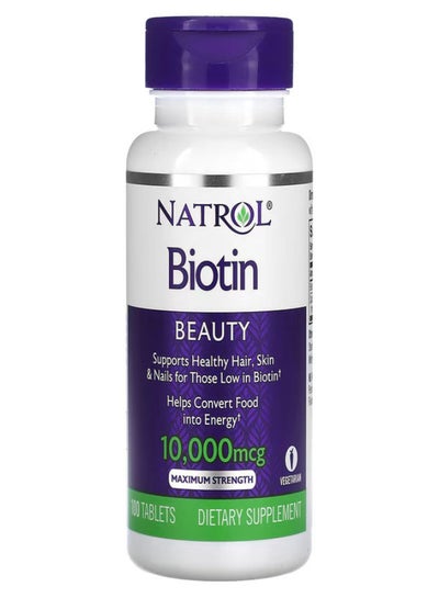 Buy Natrol Beauty 10000 Mcg Maximum Strength-100 Tablets in UAE