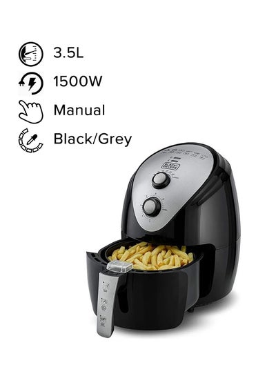 Buy Air Fryer with 1.1KG, Anti Stick, with Rapid Air Convection Technology  (Suitable for 3-5 People) 3.5 L 1500 W AF150-B5 Black/Grey in Saudi Arabia