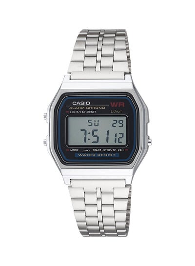 Buy Stainless Steel Digital Wrist Watch A159W-N1DF - 33 mm - Silver in UAE