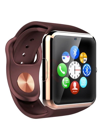 Buy 380.0 mAh Bluetooth Smartwatch Brown/Gold in Saudi Arabia