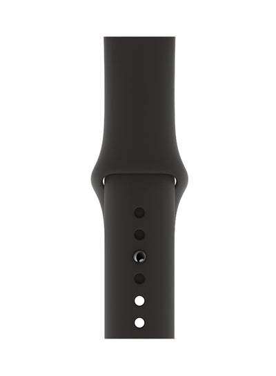 Buy Silicone Wrist Band For Apple Watch Black in UAE