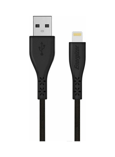 اشتري Ultimate Metal Braided USB-A to Lightning Cable with Lifetime Warranty, 1.2m, Black في الامارات