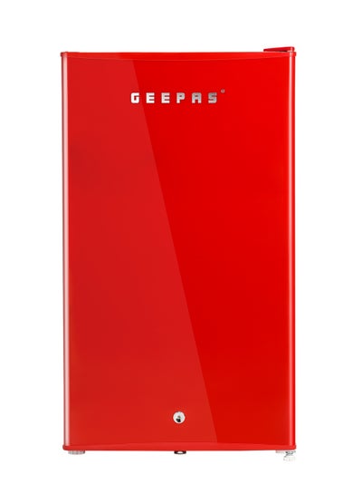 Buy Single Door Mini Defrost Refrigerator Quick Cooling Retro Design  Low Noise Low Voltage GRF1202RXE Red in UAE