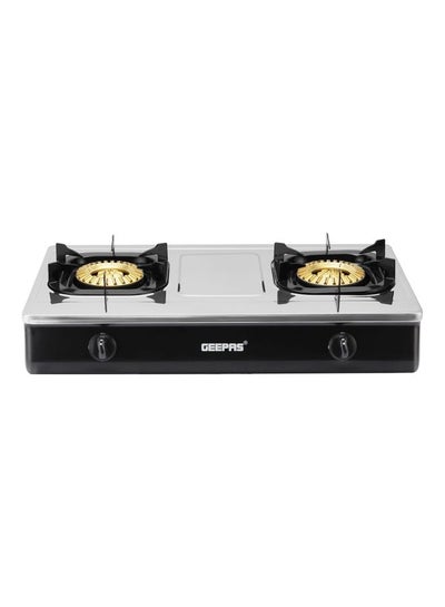 اشتري Stainless Steel Gas Stove Heavy Duty Brass Burner With Enameled Pan Support Auto Ignition System GGC31040 Silver في الامارات