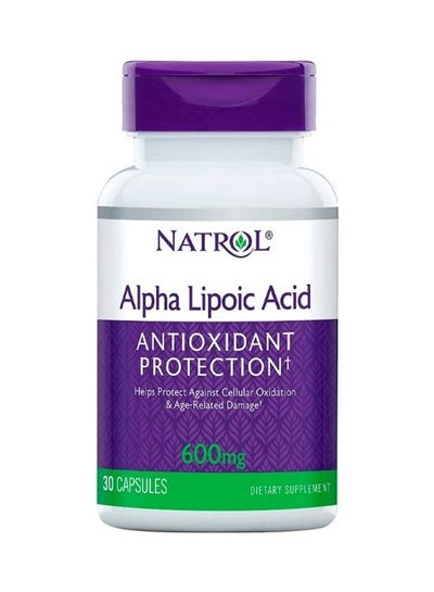 اشتري Alpha Lipoic Acid Antioxidant Protection 600Mg 30 Capsules في الامارات