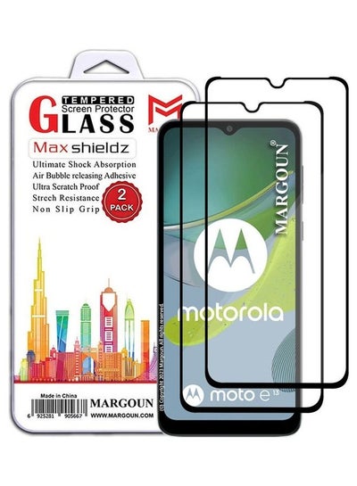 اشتري 2 Pack Screen Protector Tempered Glass For Motorola Moto E13 6.5 inch CLEAR في الامارات