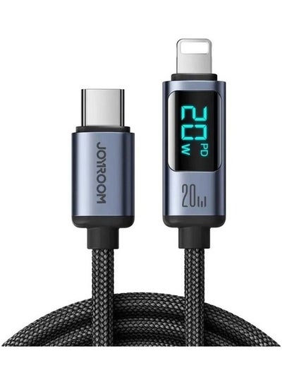 Buy PD USB C To Lightning Digital Display Cable Fast Charging Data Transfer Power Delivery For iPhone 14 13 12 11 Pro Max XR Black in Egypt
