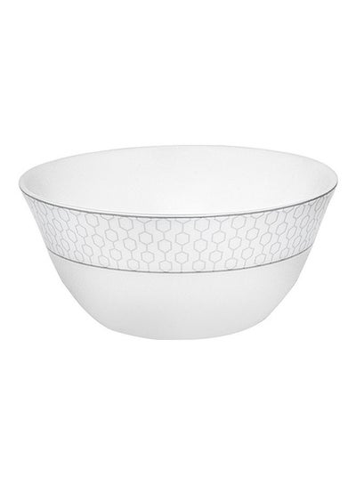 اشتري Velvett Collection 4" Stella White Salad Bowl Premium-Quality Opalware Light-Weight and Food-Grade Bowl with Elegant Hexagonal Design White 4inch في الامارات