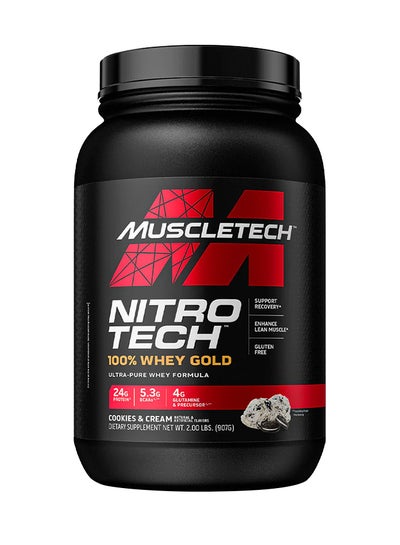 Buy Nitro Tech Whey Gold Protein Cookies And Cream - 2Lbs in UAE