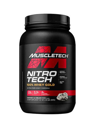 اشتري Nitro Tech Whey Gold Protein - Cookies And Cream - 2lbs في السعودية