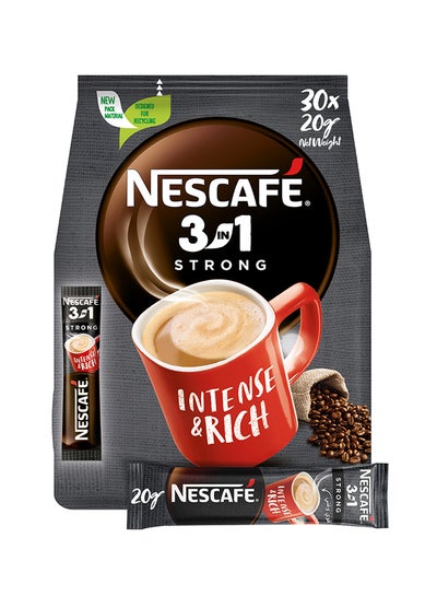 Buy 3-in-1 Intense And Rich Coffee Pouch 20grams Pack of 30 in UAE