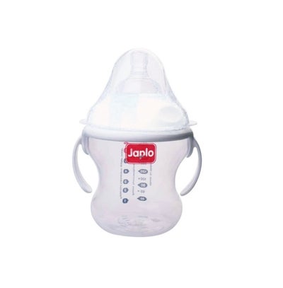 Buy Nana Natural Feeding Bottle , for natural feeling like the sensation of breastfeeding , with Anti-colic nipple & Lukewarm water mixer 260 ml (seprate handes) in Egypt