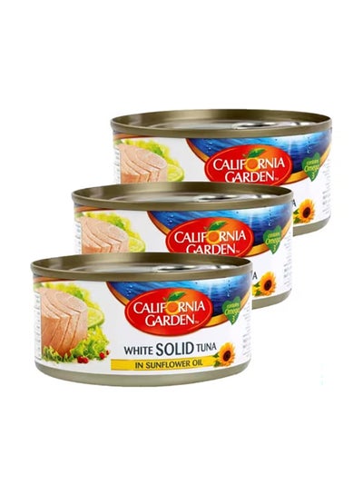 Buy White Solid Tuna In Sunflower Oil 170grams Pack of 3 in UAE