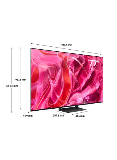 اشتري Samsung Smart TV, OLED, S90C, 77 Inch, 2023, Neural Quantum Processor 4K, LaserSlim Design, Motion Xcelerator Turbo Pro QA77S90CAUXZN Black في الامارات