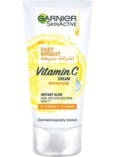 اشتري SkinActive Fast Bright Cream With 3x Vitamin C Lemon White 100مل في الامارات