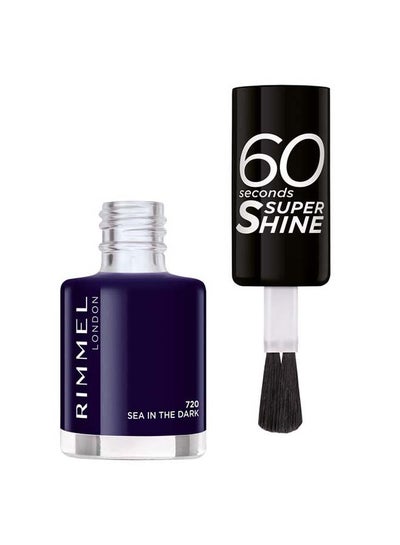 اشتري 60 Seconds Super Shine Nail Polish – 720 –Sea In The Dark في الامارات