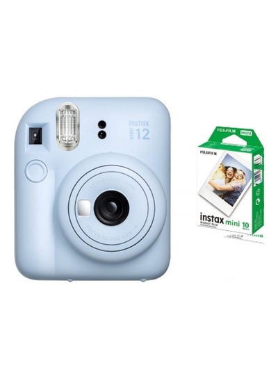 Buy Instax Mini 12 Instant Film Camera With Pack Of 20 Films Pastel Blue in Egypt