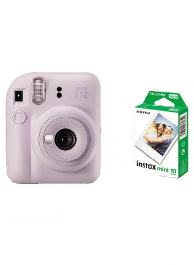 اشتري Instax Mini 12 Instant Film Camera With Pack Of 10 Films في السعودية