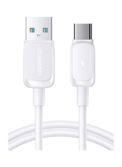 Buy S-AC027A14 Series 3A USB To USB-C Type C Fast Charging Data Cable Compatible For Samsung S21 S20 Note 20 10 9 Huawei P30 P20 Lite Mate 20 Pro P20 LG G5 G6 Xiaomi Mi 1.2M White in UAE