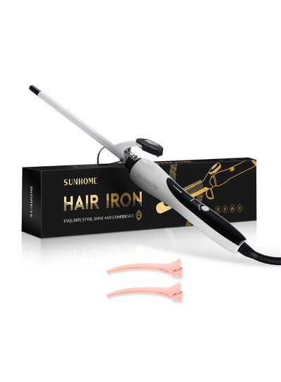 Buy Professional Thin Hair Curler 9mm White/Black 400ml in Saudi Arabia