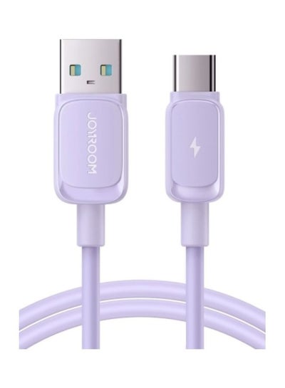 Buy Multi Color Series 3A Usb To Usb C  Type C Fast Charging Data Cable Compatible For Samsung S21 S20 Note 20 10 9 Huawei P30 P20 Lite Mate 20 Pro P20 Lg G5 G6 Xiaomi Mi Purple in UAE