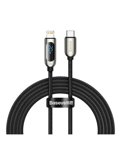 اشتري USB C to Lightning Cable, 20W PD Type C to Lightning Cord with LED Display Compatible with iPhone 14 Pro Max 13/13 Pro 12 Pro Max 12 11 X XS XR 8 Plus, AirPods Pro, Supports Power Delivery 2M Black في الامارات