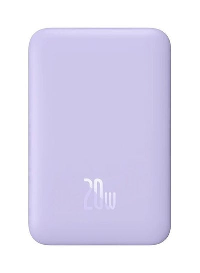 Buy 10000.0 mAh Magnetic Wireless Power Bank, 10000mAh 15W Qi Wireless Mag Safe Battery Pack with 20W USB C Power Delivery Port Compatible with iPhone 14/14 Plus/14 Pro/14 Pro Max and iPhone 13/12 Series - Purple in UAE